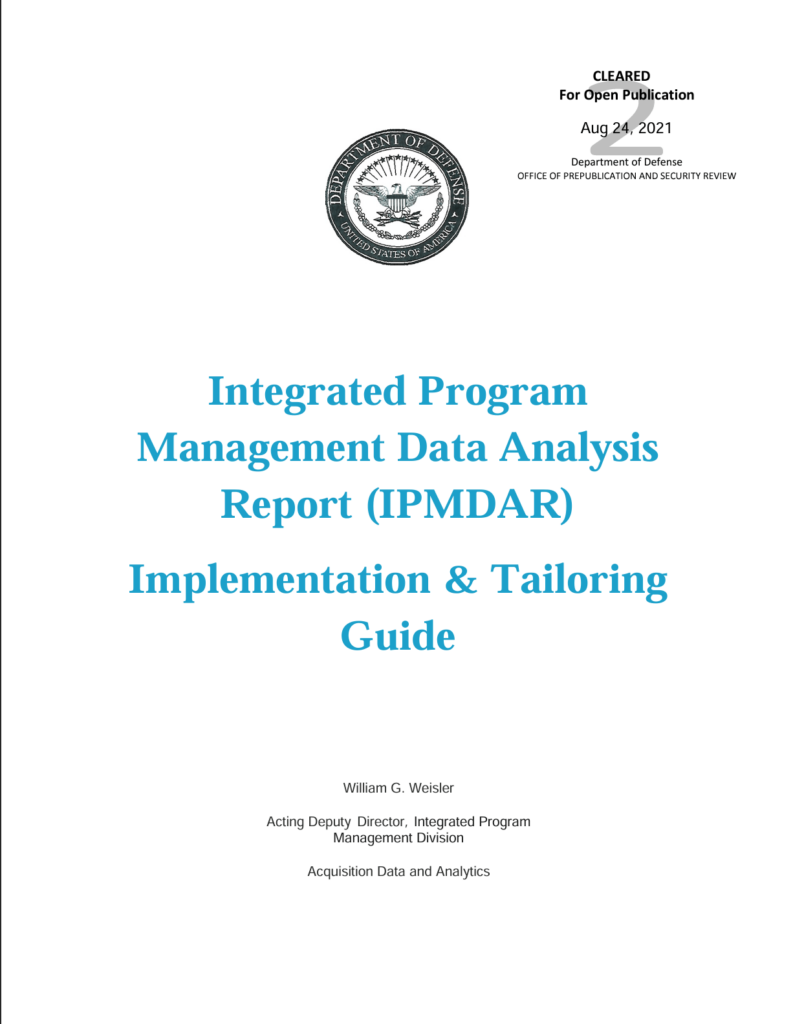 Integrated Program Management Data Analysis Report (IPMDAR) Implementation & Tailoring Guide